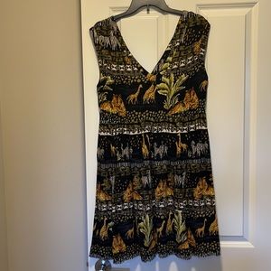 Adorable A-line safari-print dress